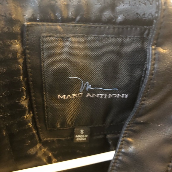Marc Anthony Leather Coat - Picture 2 of 3